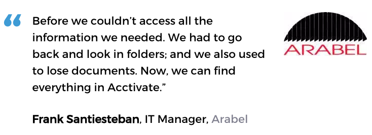 Arabel uses Acctivate's tools to understand and grow their business