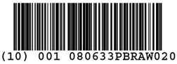 GS1-128 bar code encoded with lot number data using the Application Identifier (AI), 10.