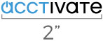 Minimum size for Acctivate logo