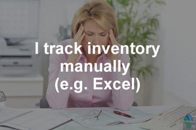 I track inventory manually