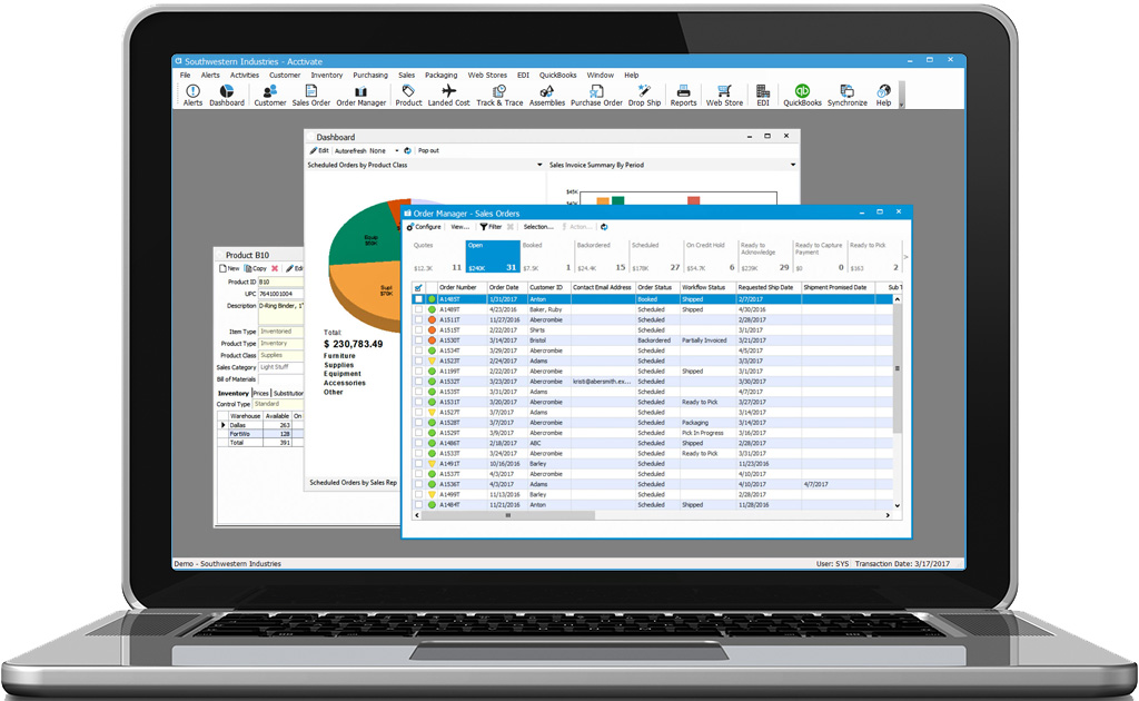 QuickBooks integration software: Acctivate inventory software for QuickBooks