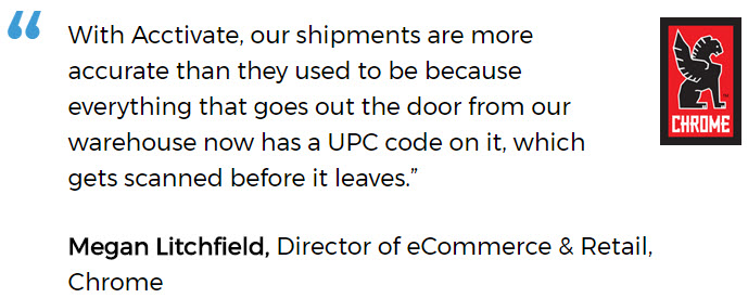 Chrome uses barcoding software Chrome uses barcoding software