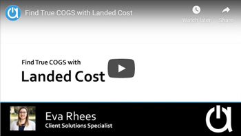 Inventory training webinar: Find True COGS with Landed Cost