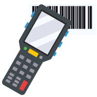 Mobile device scanning a barcode for barcoding & mobile warehouse management in Acctivate inventory software with QuickBooks integration to automate your inventory management