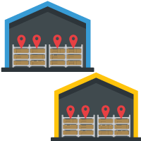 Multiple warehouses and locations
