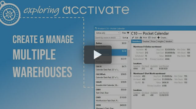 Watch Video: Create & Manage Multiple Warehouses