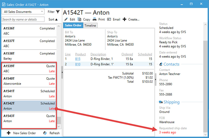 Multi channel order management simplified with Acctivate's Sales List