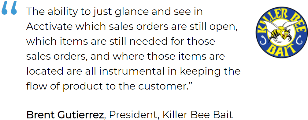 Multi channel order management user, Killer Bee Bait