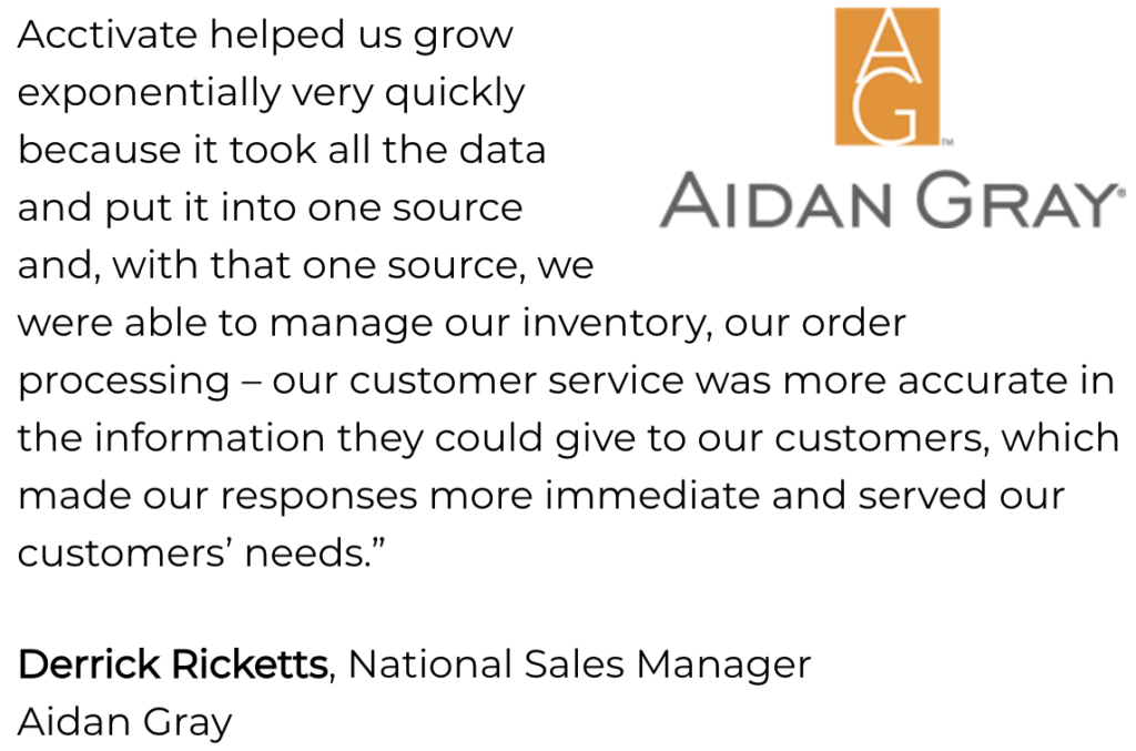 operational crm user Aidan Gray