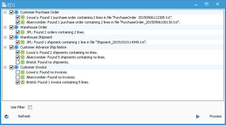 Lowe's EDI transaction processing