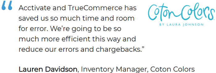 Office Depot EDI and working with other big box retailers using Acctivate reduces errors and chargebacks with seamless automation