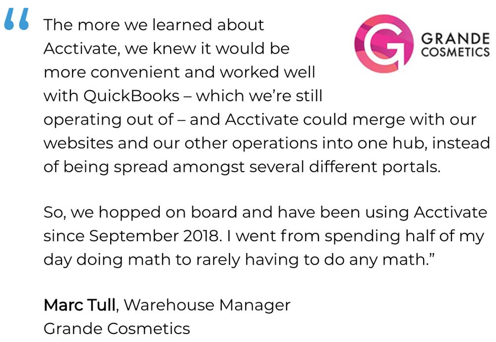 hospitality inventory software user grande cosmetics