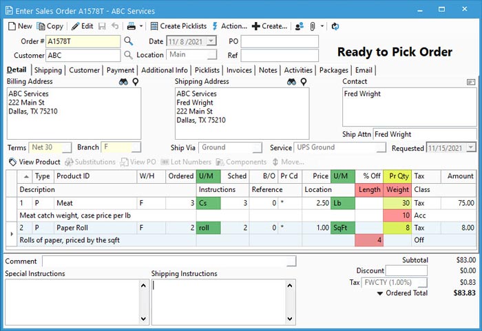 Catch Weight Pricing - Quantity and Value