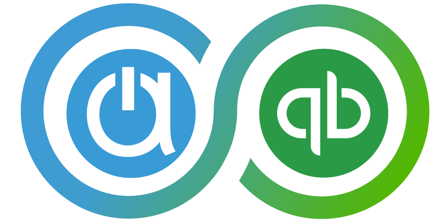 Infinity symbol representing seamless collaboration between Acctivate and QuickBooks to solve QuickBooks inventory challenges.