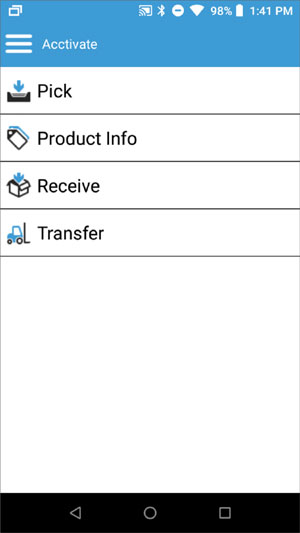 Android Inventory Transfers