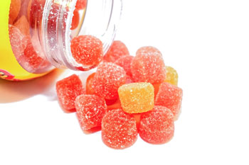 Supplement gummies managed by supplement inventory management software.