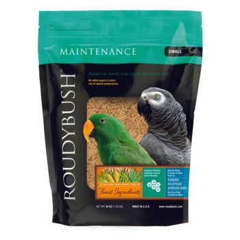 Maintenance food made by Roudybush to help companion birds health