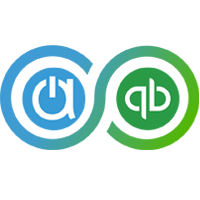 Graphic of logos within the infinity symbol represents the two-way sync of Acctivate and QuickBooks that forms an ERP software for dairy industry