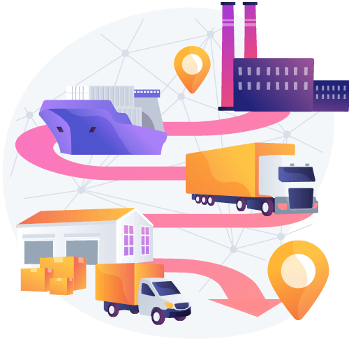 Flow of product from manufacturing facility to shipment to distributor and onward representing, "Why is traceability important?"