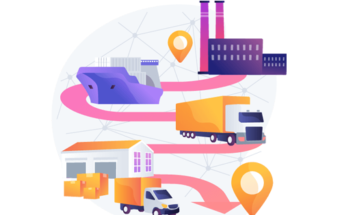 Flow of product from manufacturing facility to shipment to distributor and onward representing, "Why is traceability important?"