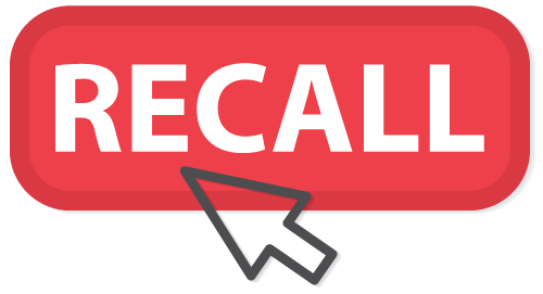 Cursor on "Recall" button to represent using inventory software to help companies deal with product recall management