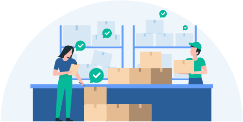 Warehouse staff performing a regular inventory audit, which is one of the best practices to know when to restock inventory