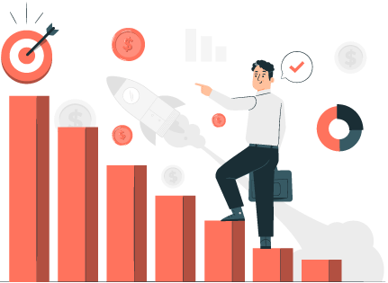 Concept of business success to represent the benefits for business that calculate total landed cost, including the ability to make informed decisions, set better pricing, increase profit margins, and more