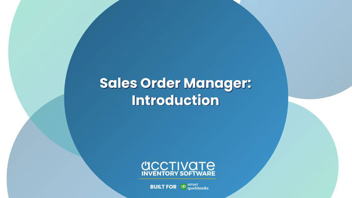 Sales Order Manager: Introduction Video Thumbnail